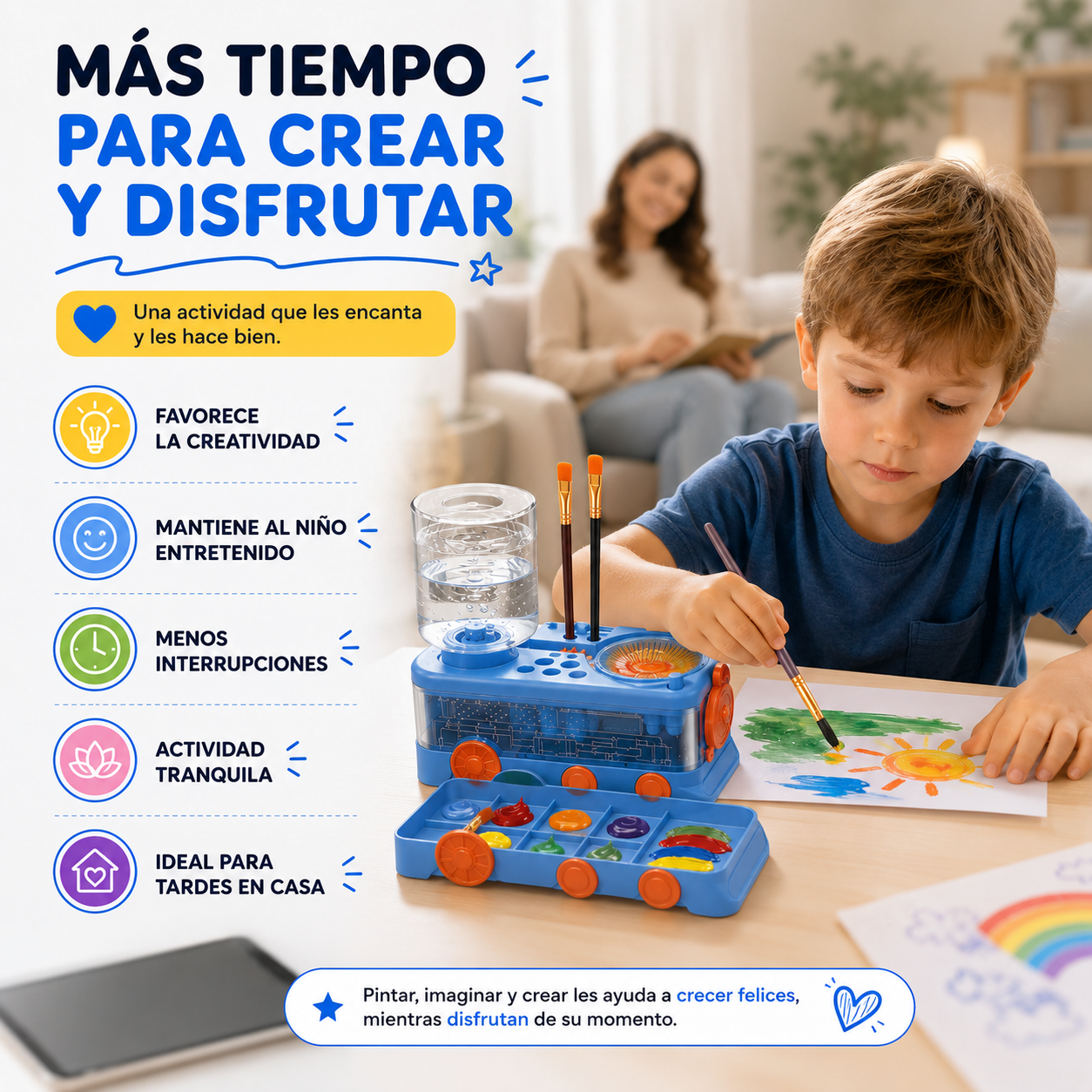 Vaso para limpiar pinceles